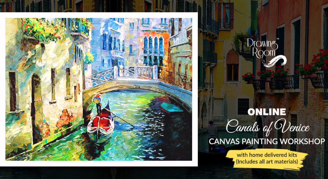 Canals of Venice Online Canvas Painting with Home Delivered
