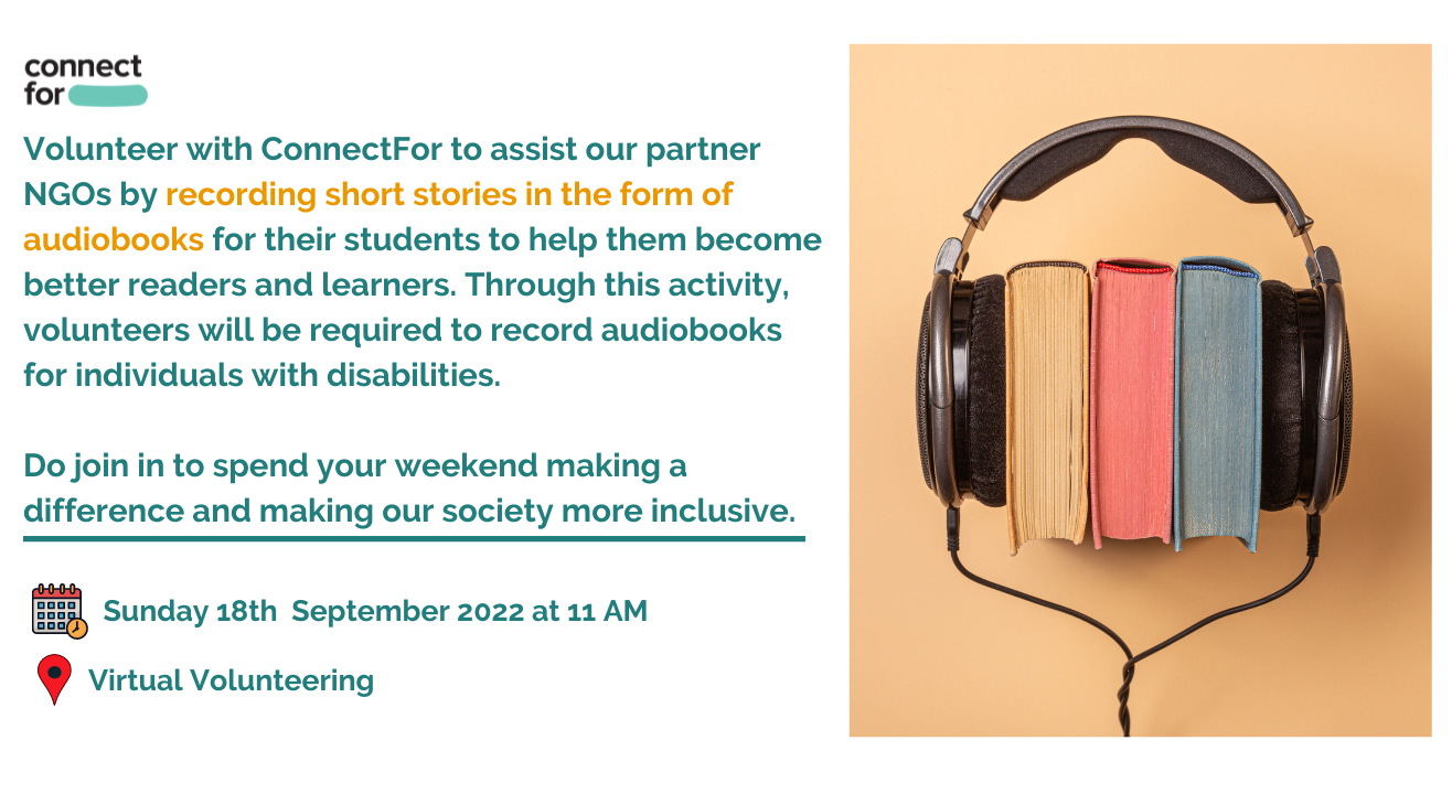 Recording Audio Books for Underprivileged Children