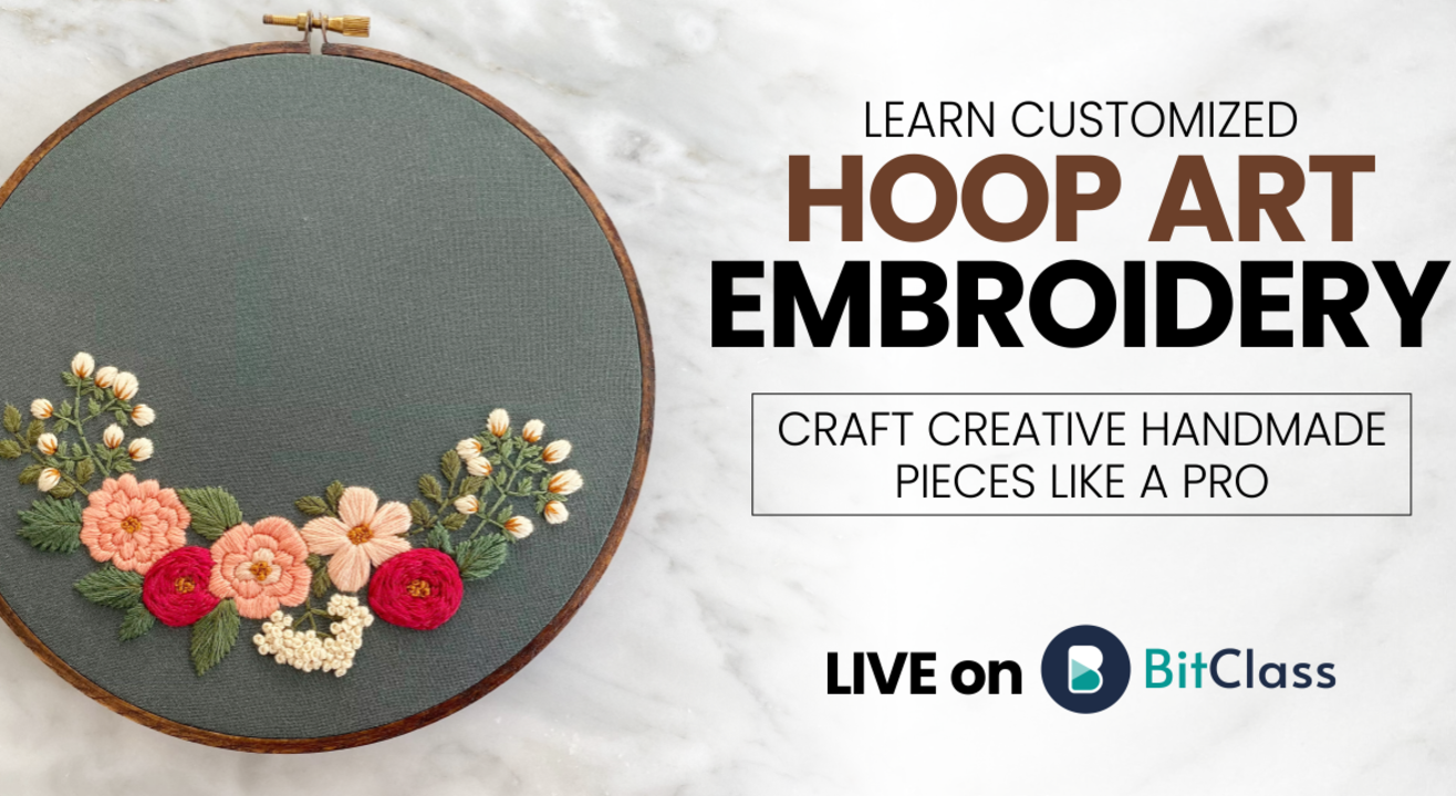 Learn Customized Hoop Art Embroidery Craft Creative Handmade Pieces