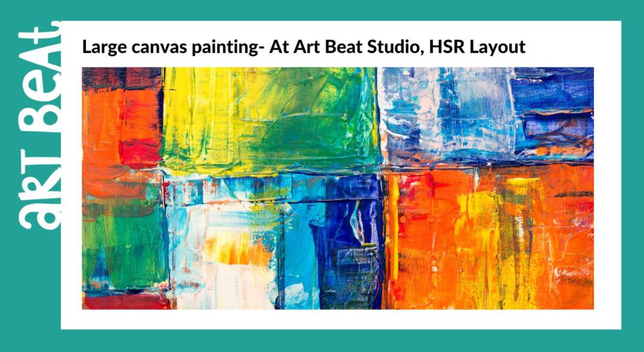 Large canvas painting