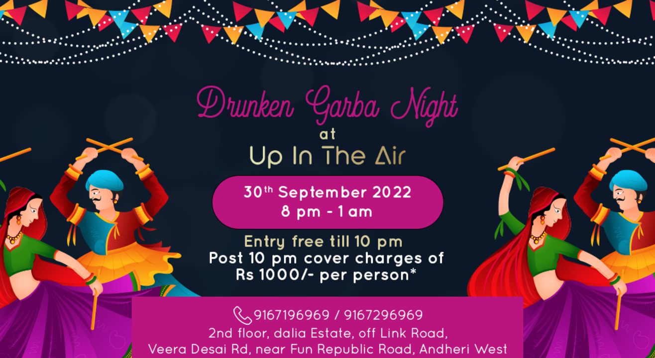 Free Drunken Garba Night Navratri 2022 Free Drunken Garba Night Navratri 2022