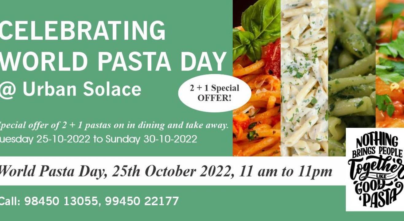 Celebrating World Pasta Day Urban Solace