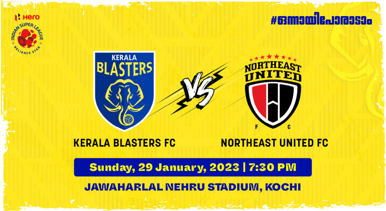 Hero Indian Super League 202223 Kerala Blasters FC vs NorthEast
