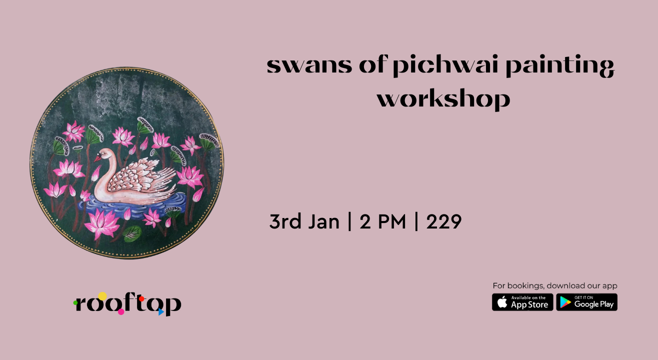 Swans of Pichwai Painting