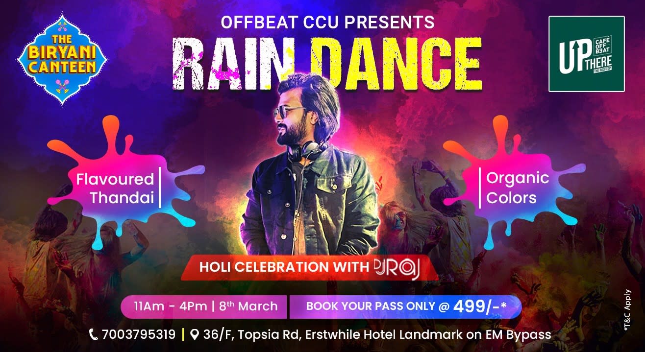 Offbeat CCU presents Rain Dance A Holi Celebration Holi 2023