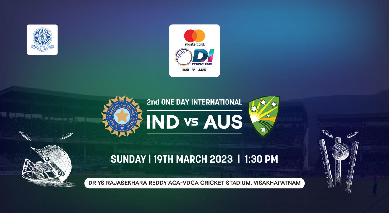 Mastercard Series 2nd ODI India vs Australia, Visakhapatnam Cricket Event in Visakhapatnam