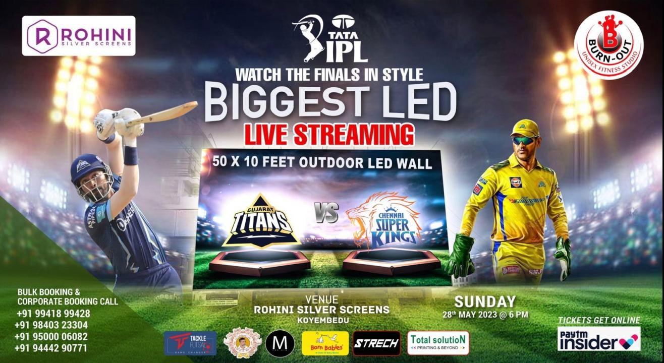 CSK FINAL MATCH ROHINI SILVER OPEN GROUND LIVE TELECAST