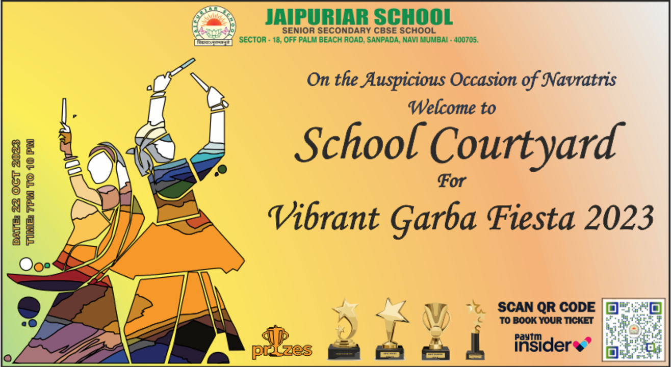 Jaipuriar School Navi Mumbai Grand Garba Navratri 2023