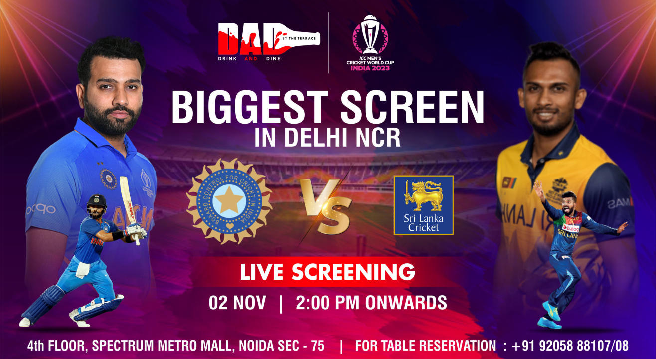 India Vs Sri Lanka (Worldcup Live Screening)