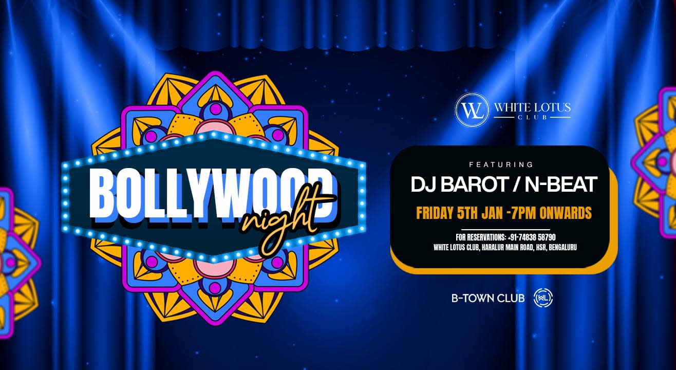 WhiteLotus Club Bollywood Night 5th Jan