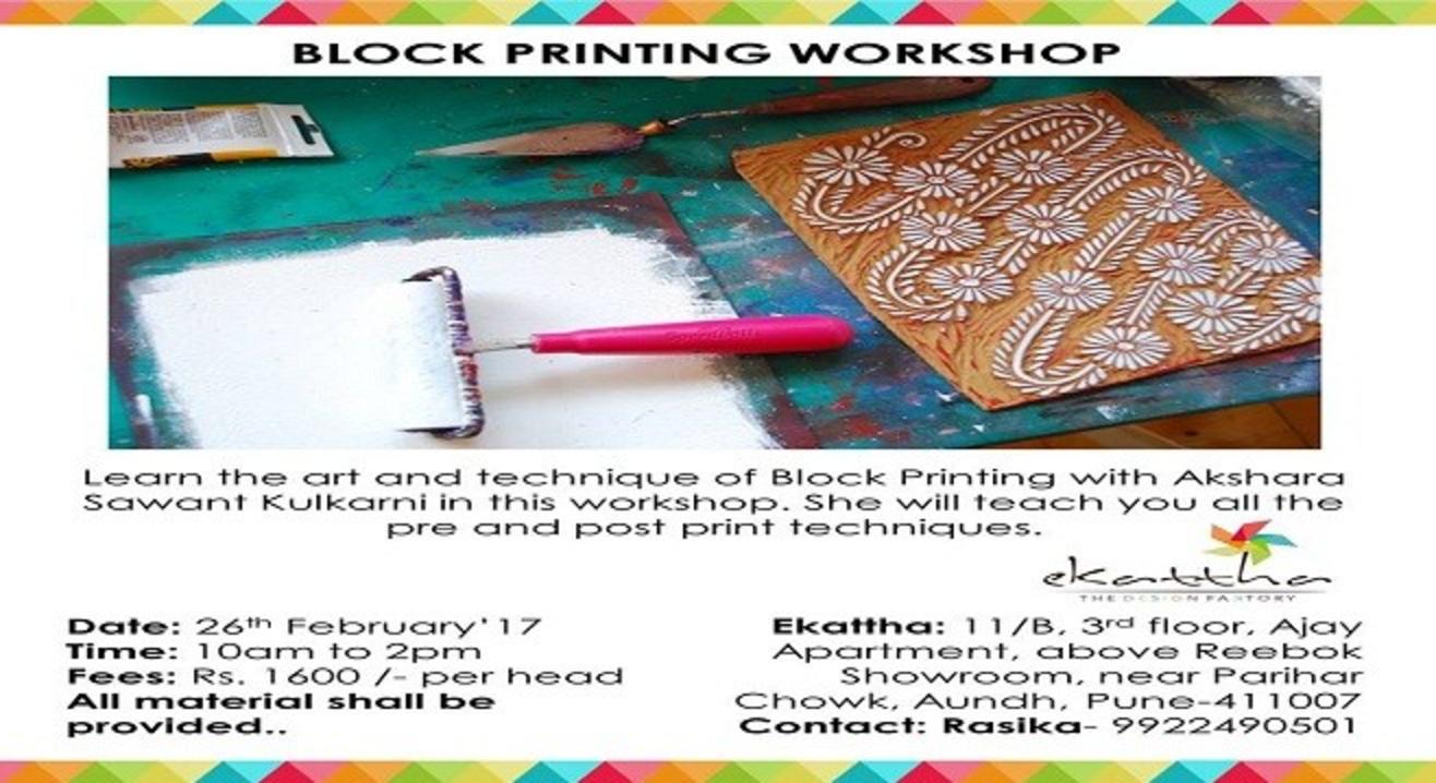 Book tickets to Block Printing