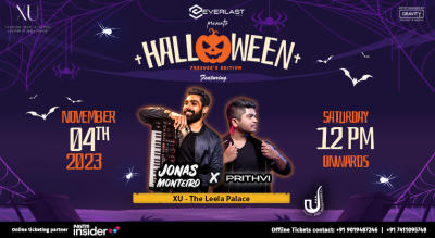 HALLOWEEN FRESHERS EDITION AT XU FASHION BAR LEELA PALACE BENGALURU