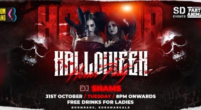 Halloween Party At: Boomrang Koramangala