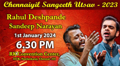 Chennaiyil Sangeeth Utsav 2023-Vignesh Ishwar and Thiruvarur Bakthavathsalam