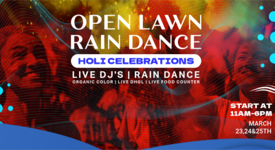 Holi Open Lawn Rain Dance Celebrations | 3 days Celebrations | HOLI 2024