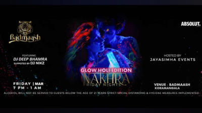 Nakhra Neon Holi Party | Badmaash Lounge