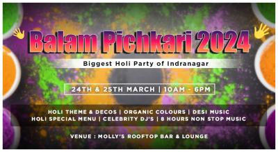 Balam Pichkari 2023 – Biggest holi Party of Indranagar | HOLI 2024