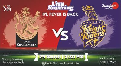 RCB vs KKR IPL 2024 LIVE SCREENING @ SMAAASH - MUMBAI