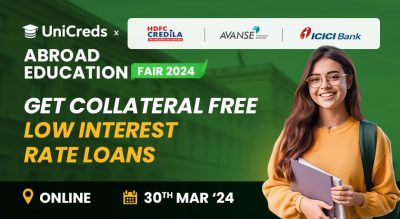 UniCreds Study Abroad Loan Fair - Online