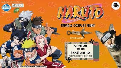 Naruto Trivia and Cosplay Night at Cat Cafe Studio