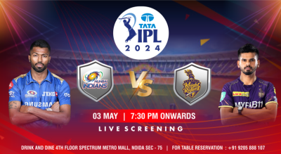 MI vs KKR: TATA IPL 2024 live screening @DAD