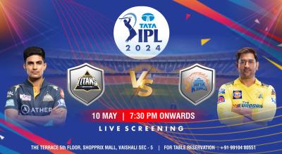 Chennai Super Kings (CSK) vs Gujarat Titans (GT) IPL 2024 screening at The Terrace