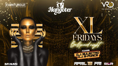 Friday Bollywood XL Night at Hangover Kormangala