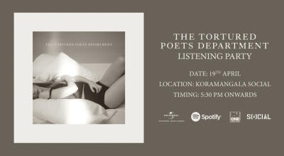 THE TORTURED POETS DEPARTMENT Listening Party | Koramangala SOCIAL