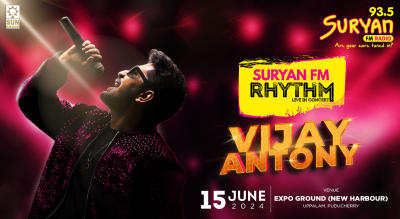 Suryan FM Rhythm with Vijay Antony | Puducherry