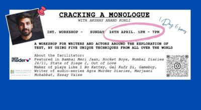 CRACKING A MONOLOGUE WORKSHOP 