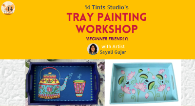 Tray Painting Workshop @ KP by Sayali Gujar