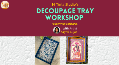 Decoupage Tray Workshop @ Pune by Sayali Gujar