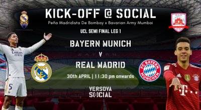 Champions League Night | Bayern Munich vs Real Madrid | Versova SOCIAL | Screening