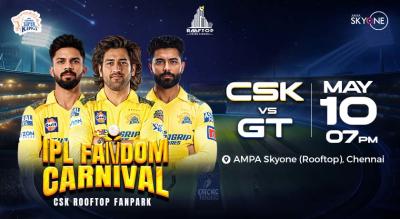 CSK vs GT - IPL LIVE SCREENING - Rooftop CSK Fan Park