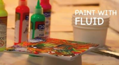 Paint With Fluid ( Pouring Art )