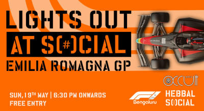 Lights Out at SOCIAL! Emilia Romagna GP | Hebbal SOCIAL | Screening