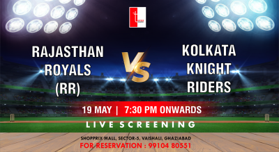 RR vs KKR: IPL 2024 Live screening at The Terrace