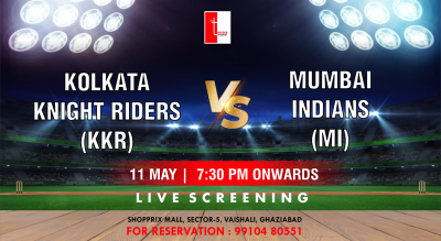 Kolkata Knight Riders (KKR) vs Mumbai Indians (MI) IPL 2024 screening at The Terrace