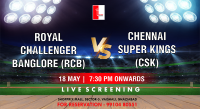 RCB vs CSK: Live screening at The Terrace 