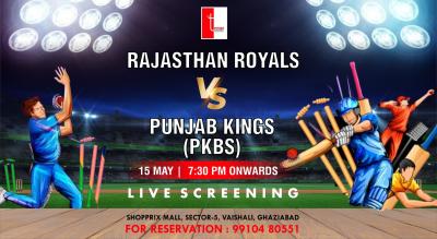 Rajasthan Royals vs Punjab Kings screening @The Terrace