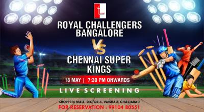 Royal Challengers Bangalore vs Chennai Super Kings screening @The Terrace