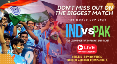 Witness the Epic Clash: India vs Pakistan Live Screening!