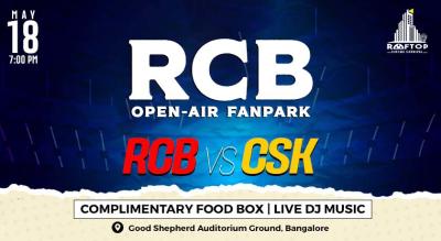 RCB vs CSK -LIVE SCREENING - RCB OPEN-AIR FAN PARK