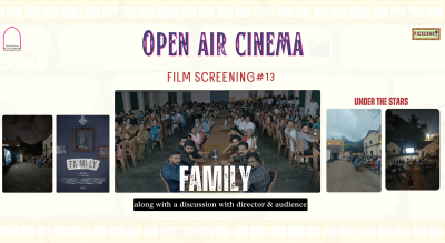 Family" Malyalam film open air cinema screening