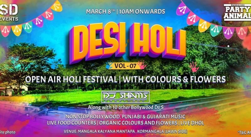 Desi Holi Vol 7 – Open Air Holi Festival | Holi 2023