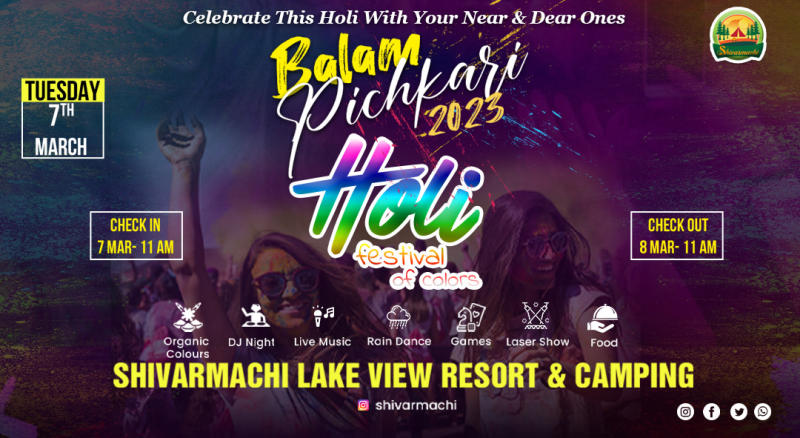 Hilo Festival Of Colors @ Shivarmachi Panshet Lake Camping 2023 | Holi 2023