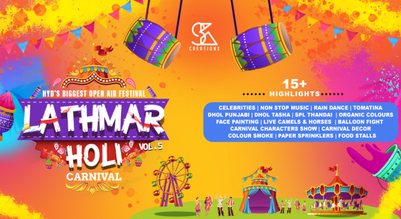 LATHMAR HOLI VOL 5.0 (Hyderabad’s Biggest Open Air Event) | Holi 2023