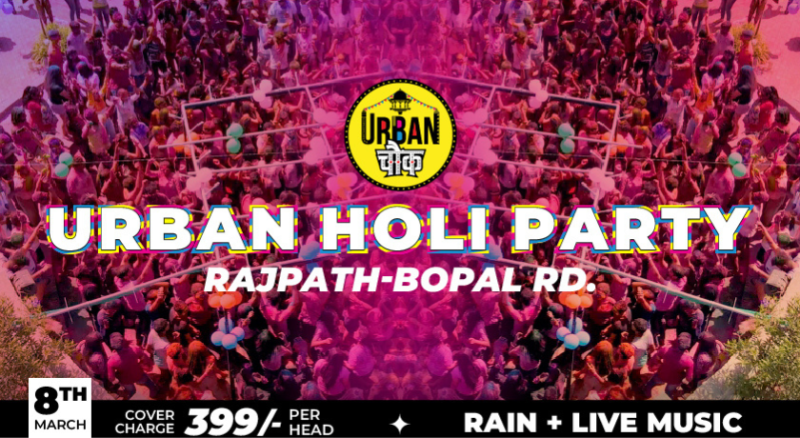 URBAN HOLI PARTY AT RAJAPTH-BOPAL RD. | Holi 2023