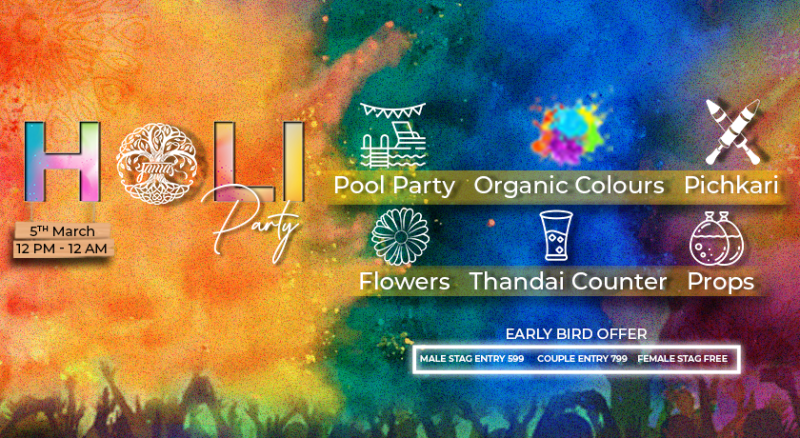 Holi at Yamas | Holi 2023