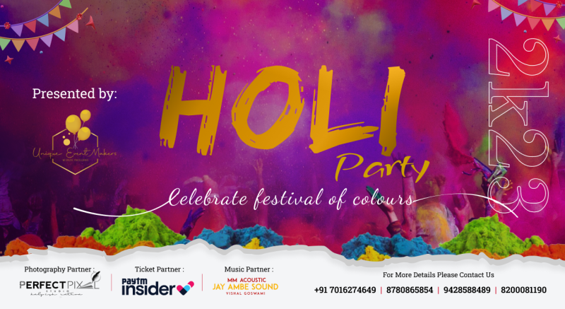 Holi Party 2023 – Celebrate Festival of colors | Holi 2023
